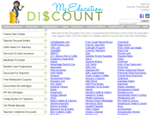 Tablet Screenshot of myeducationdiscounts.net