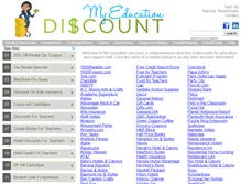 Tablet Screenshot of myeducationdiscounts.com